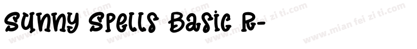 Sunny Spells Basic R字体转换